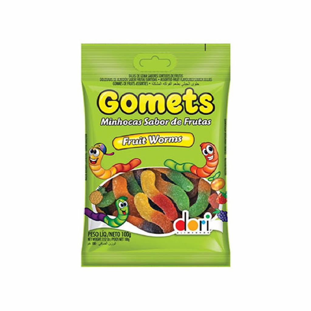 Dori Gomets Bala Goma Frutas Minhoca Bag 12x700g