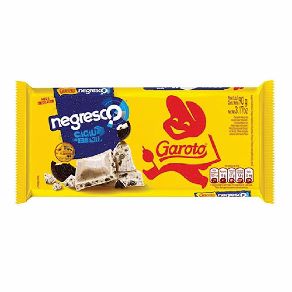 Garoto Choc. Barra Branco e Negresco 4x16x80g
