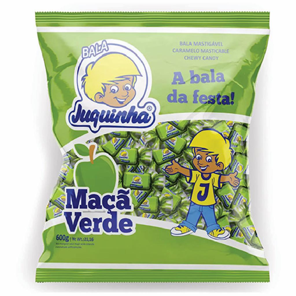 Juquinha Bala Ma�a Verde 22x1x600g