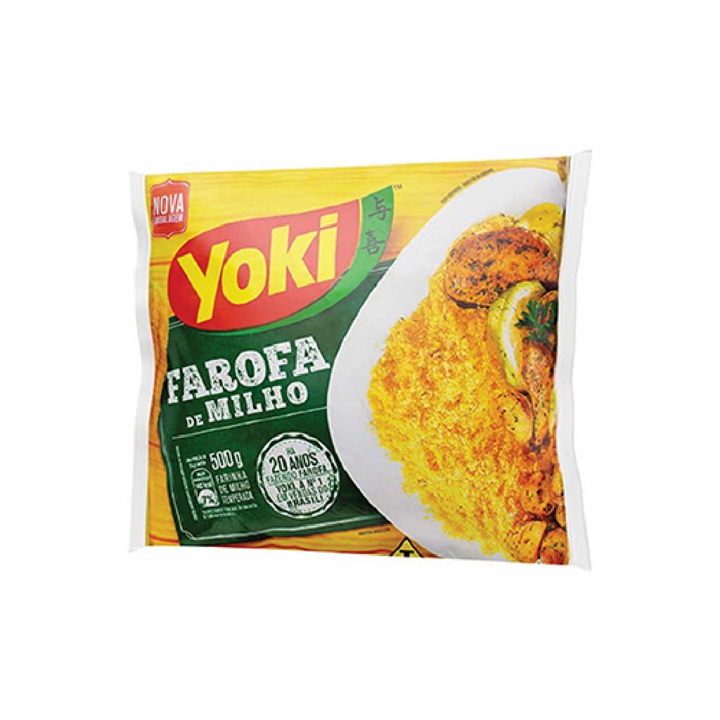 Yoki Farofa Milho Temperada 12x500g