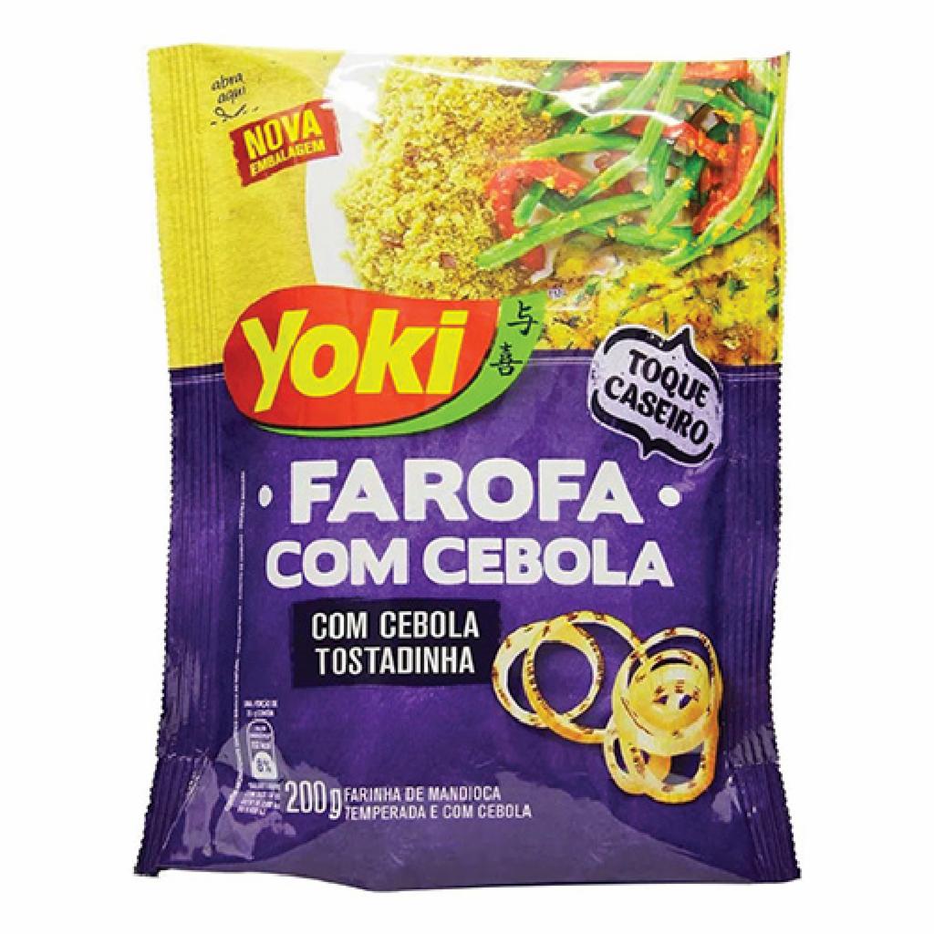 Yoki Farofa Mandioca C/ Cebola 12x200g