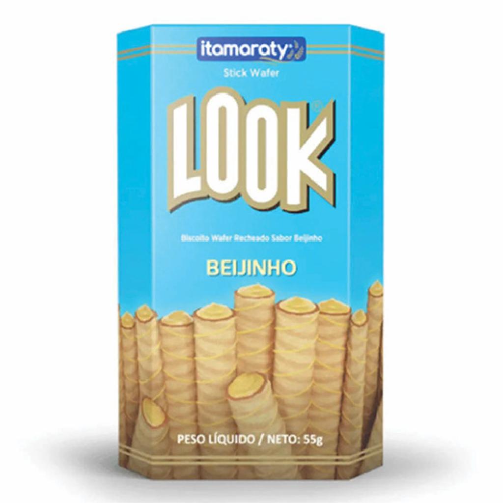 Look Bisc. Wafer Tub. Beijinho 20x55g