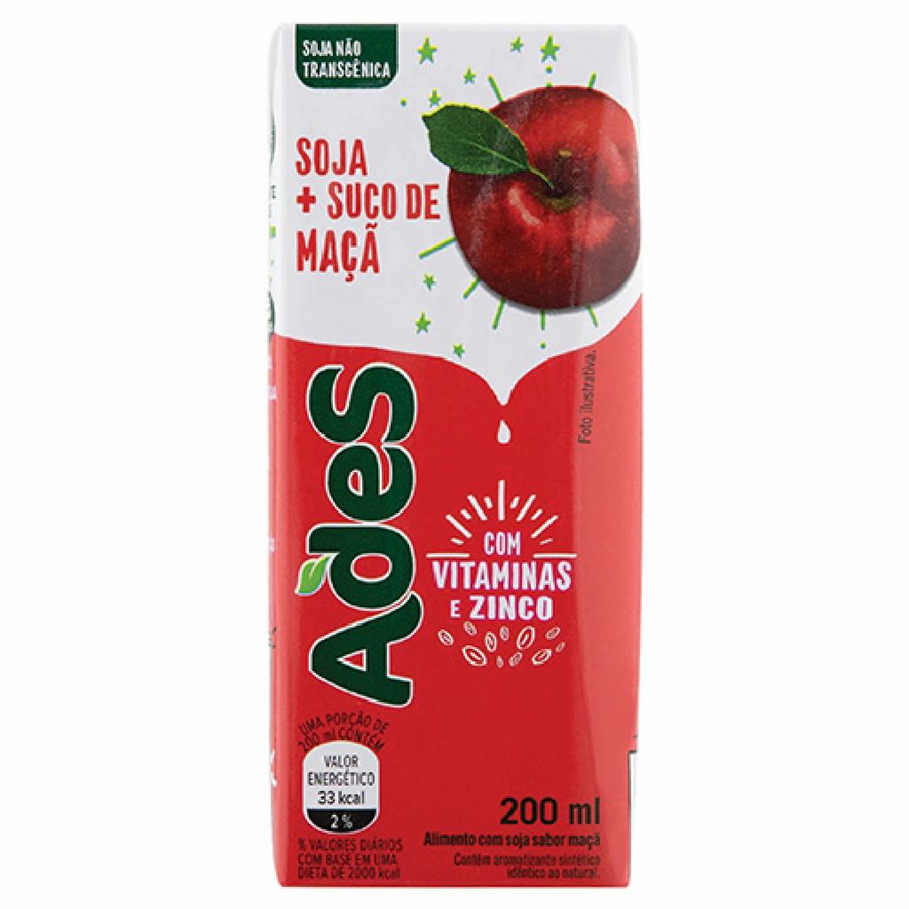 Ades Suco de Soja Ma�a 27x200ml