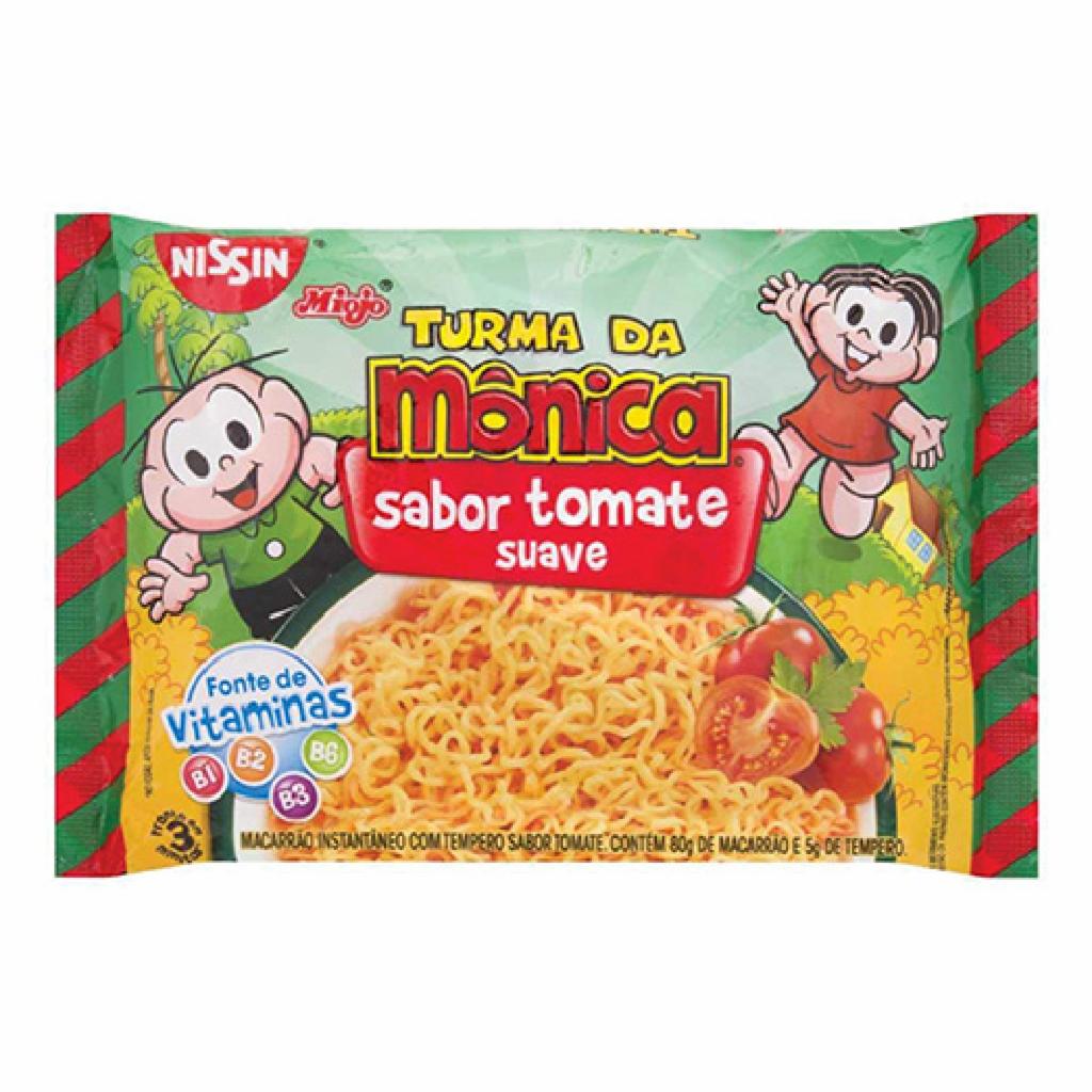 Nissin Turma da Monica Macarr�o Inst. Tomate 50x85g