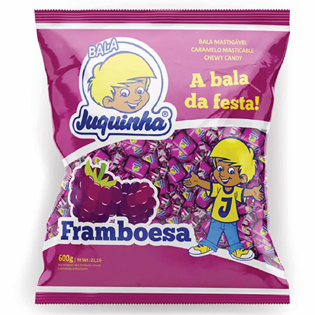 Juquinha Bala Framboesa 22x1x600g