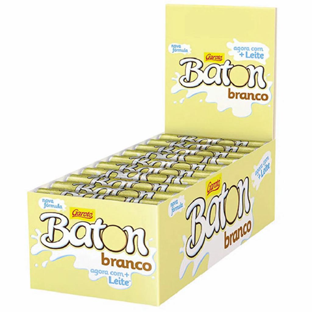 Garoto Choc. Baton Branco 32x30x16g