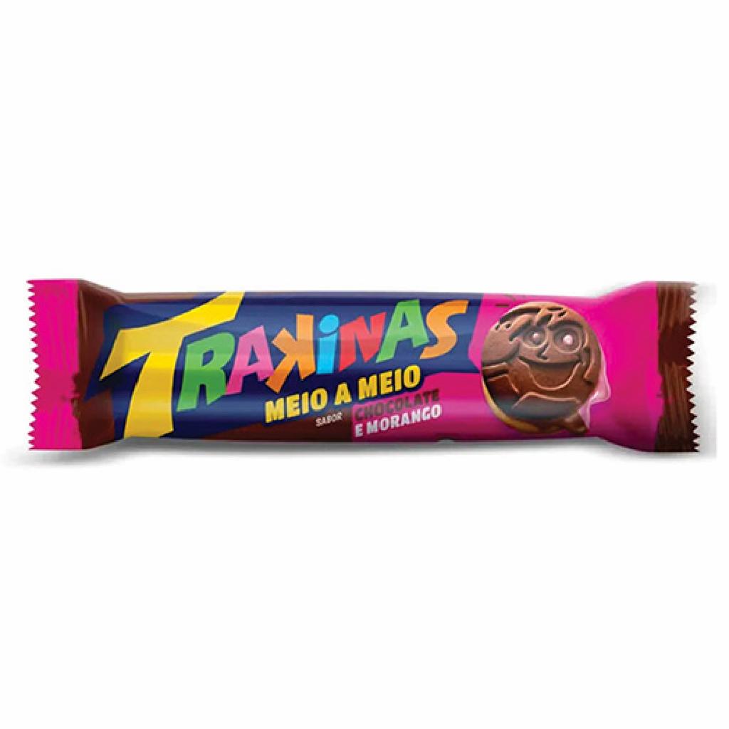 Trakinas Bisc. Rech. Morango/chocolate 54x126g