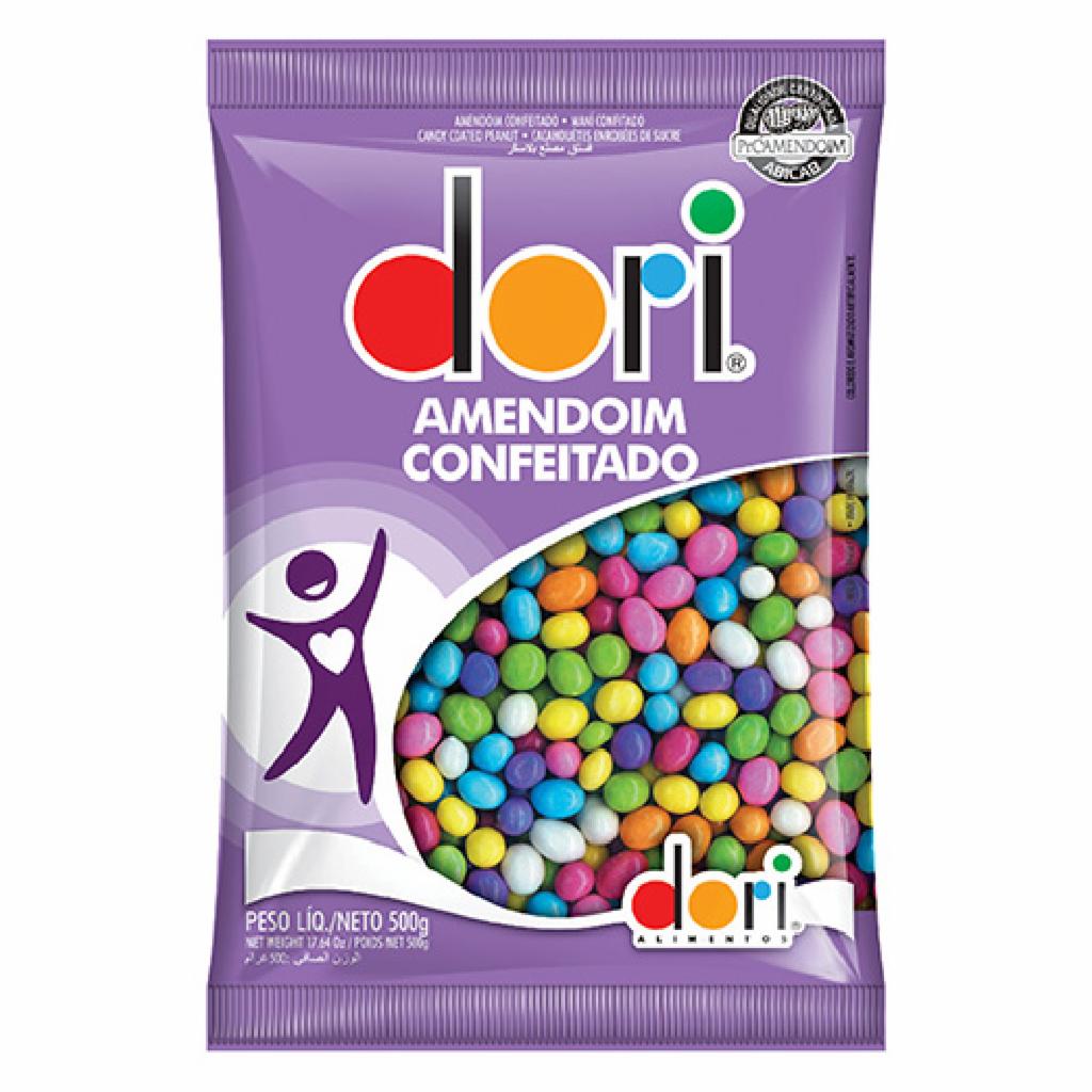 Dori Amendoim Choc. Colorido 20x500g