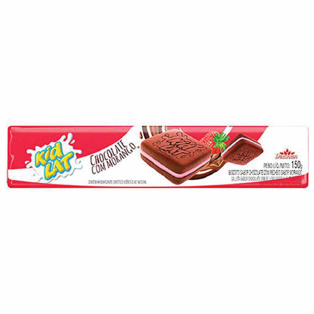 Kidlat Bisc. Recheado Choc-morango 48x150g