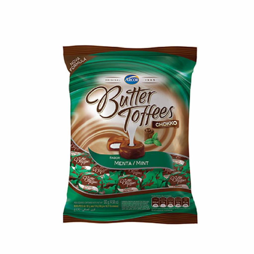 Arcor Butter Toffee Chokko Menta 30x100g