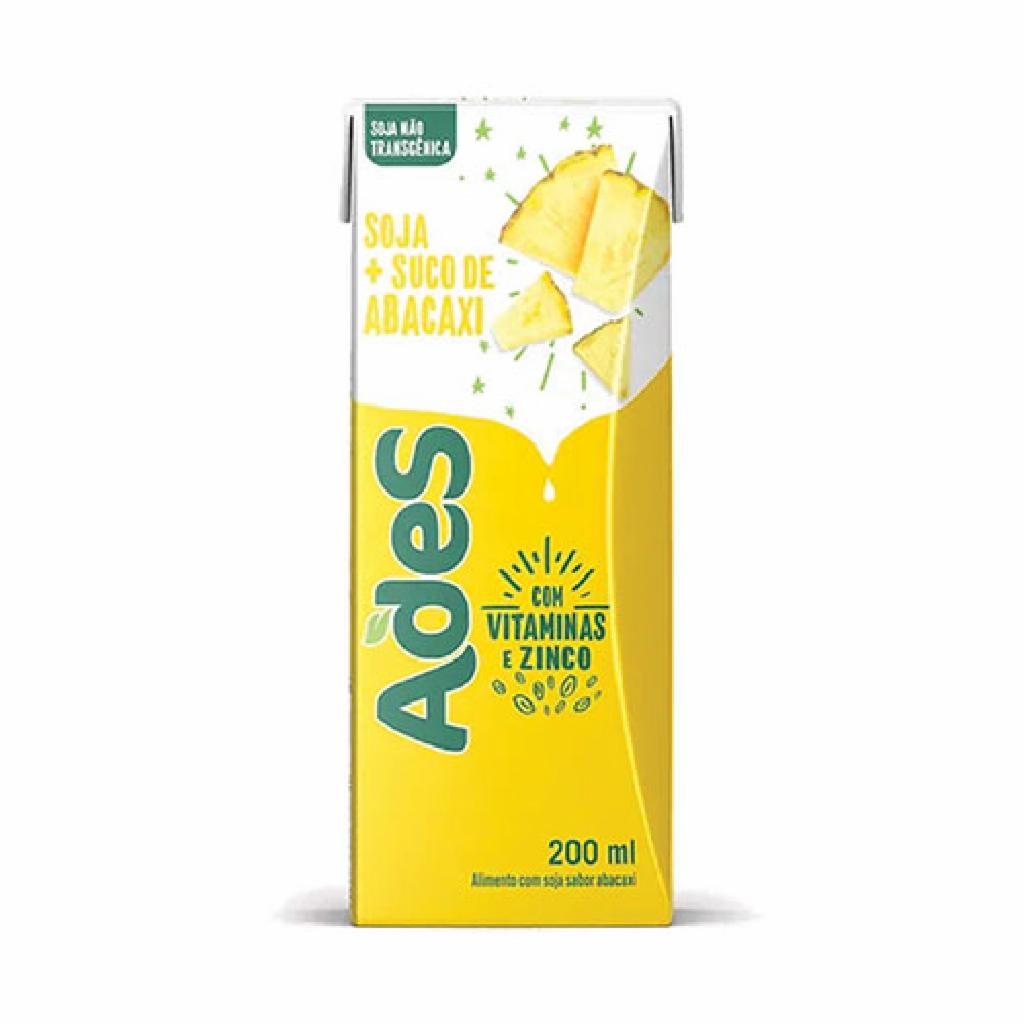 Ades Suco de Soja Abacaxi 27x200ml