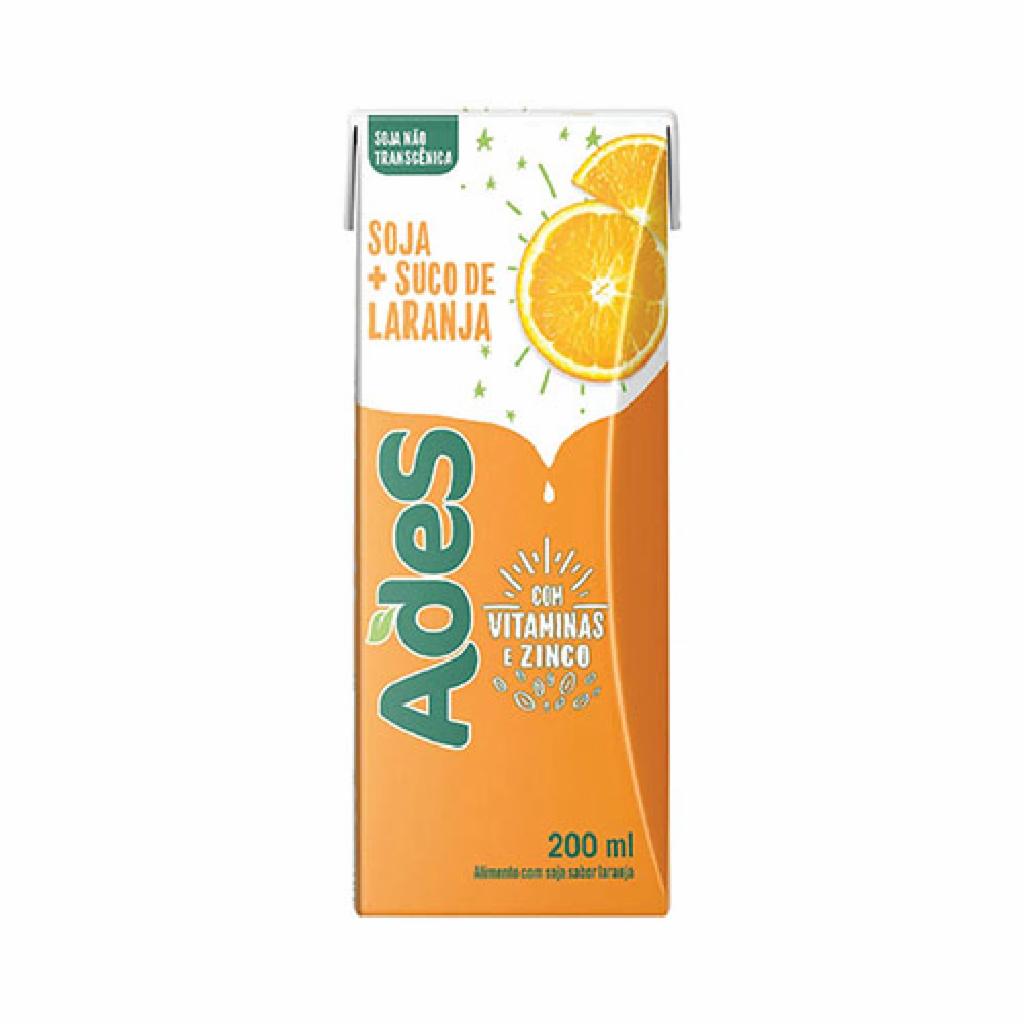 Ades Suco de Soja Laranja 27x200ml