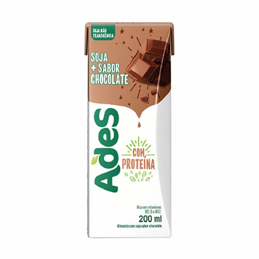 Ades Suco de Soja Chocolate 18x200ml