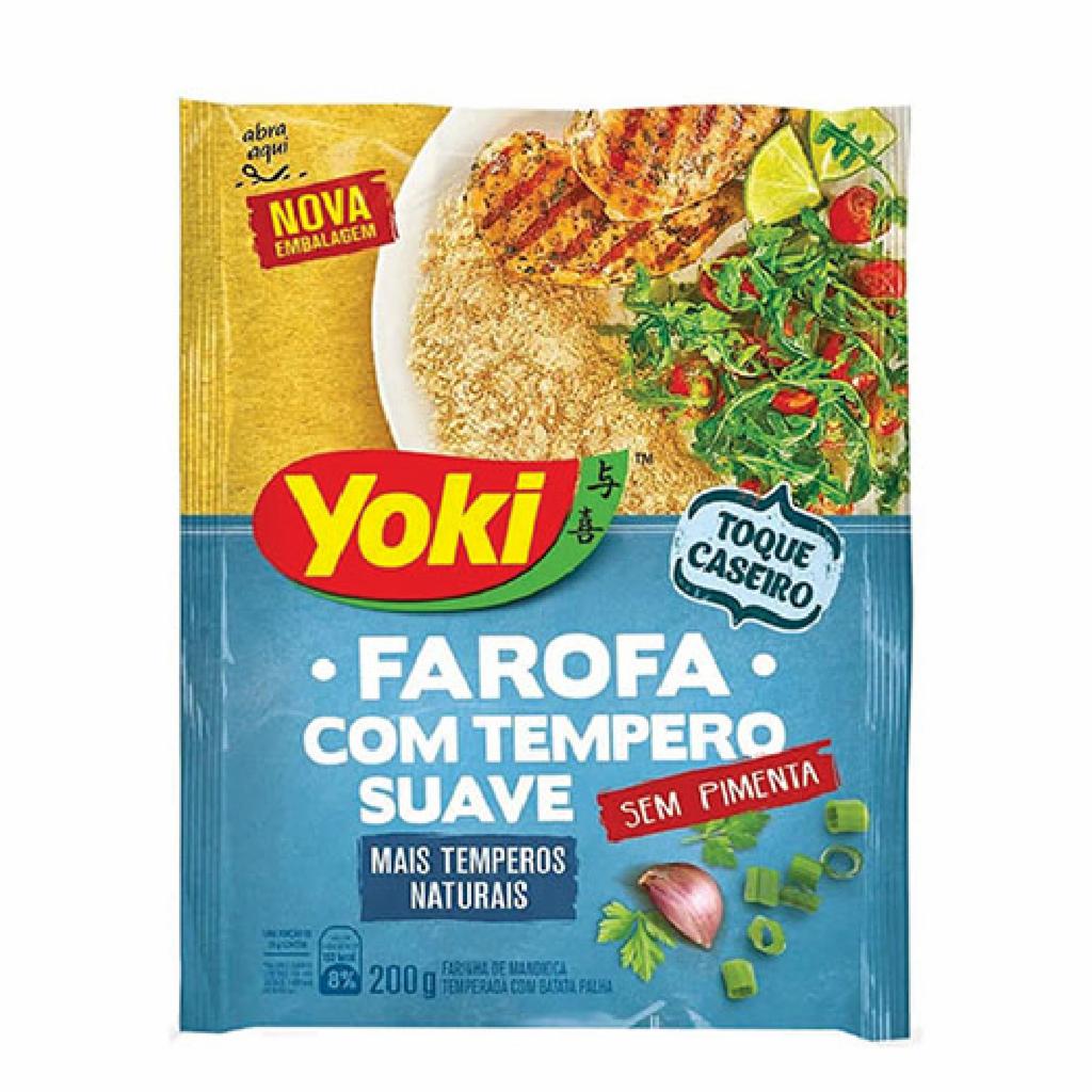 Yoki Farofa Mandioca Suave 12x200g