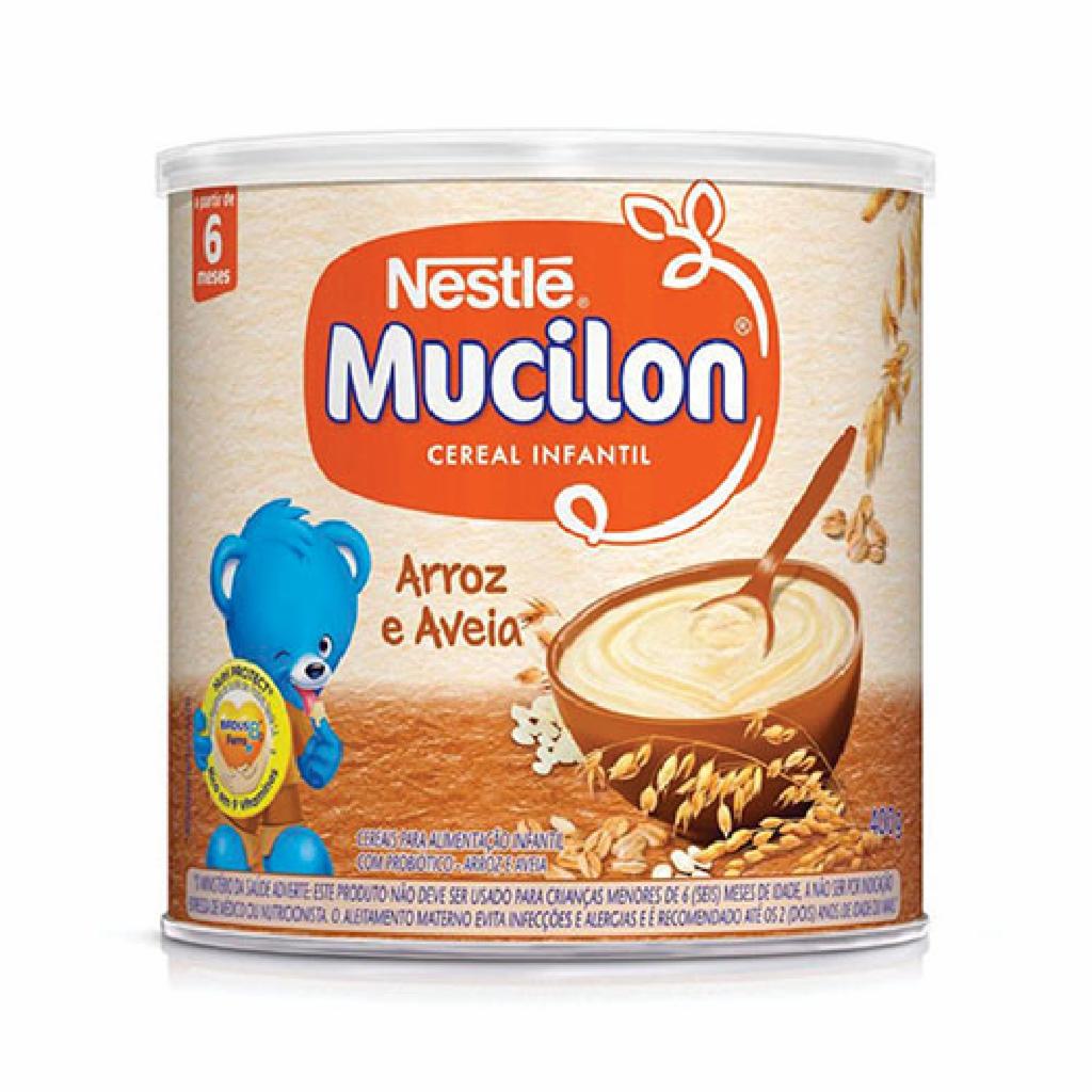 Nestle Mucilon Arroz e Aveia 18x400g