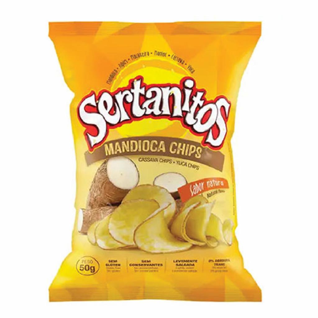 Sertanitos Mandioca Chips Natural 20x50g