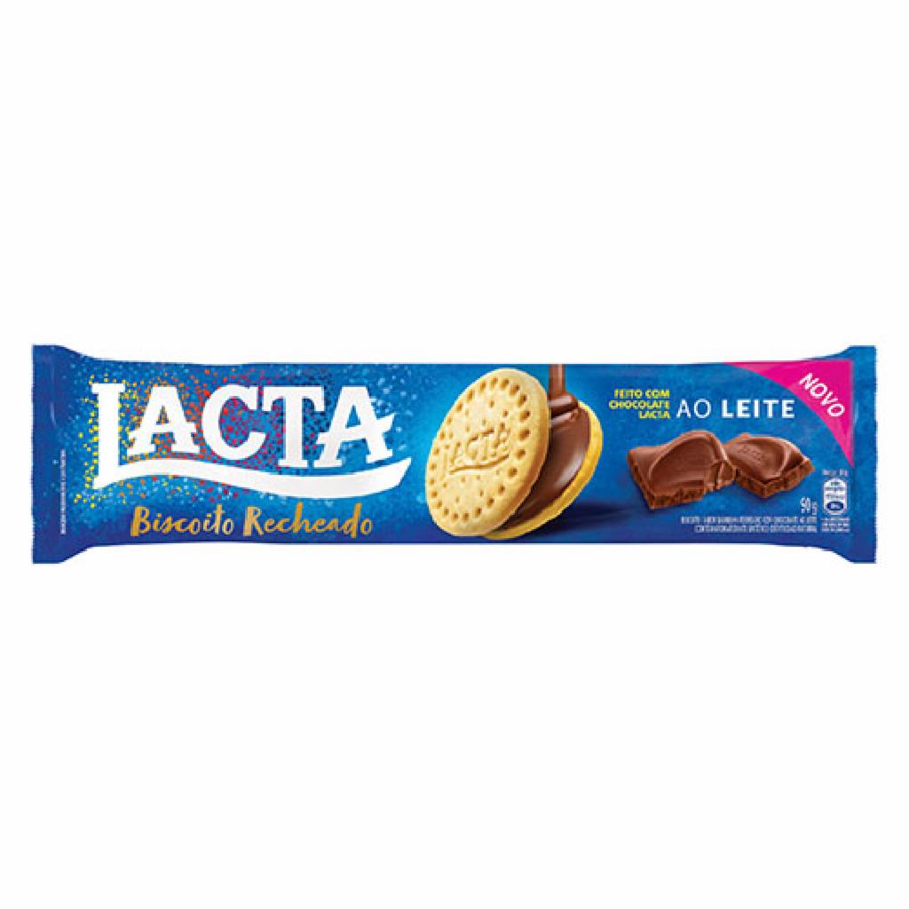 Lacta Bisc. Rech. Ao Leite 44x90g