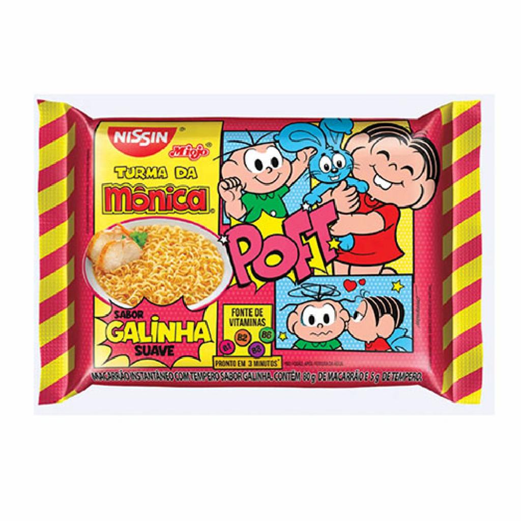 Nissin Turma da Monica Macarr�o Inst. Galinha 50x85g