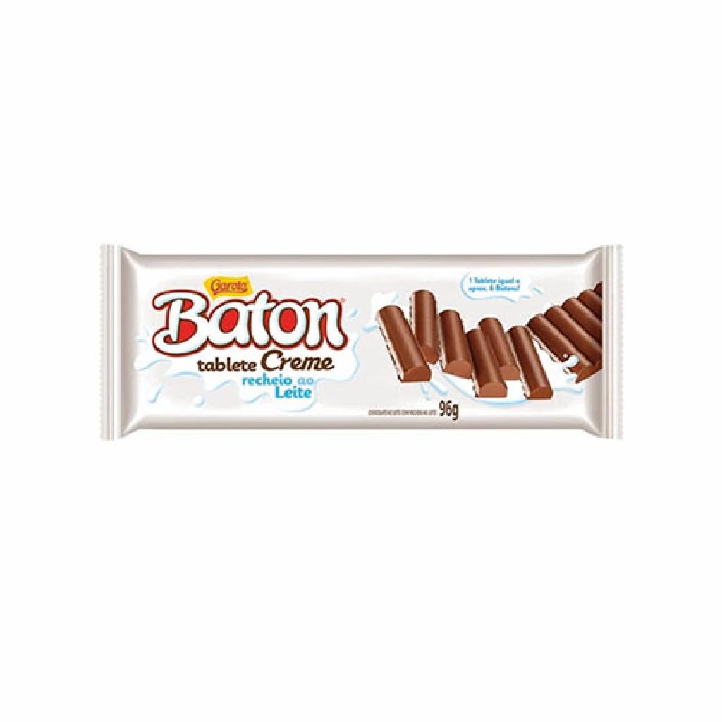 Garoto Choc. Baton Rech. Creme Ao Leite 4x10x96g