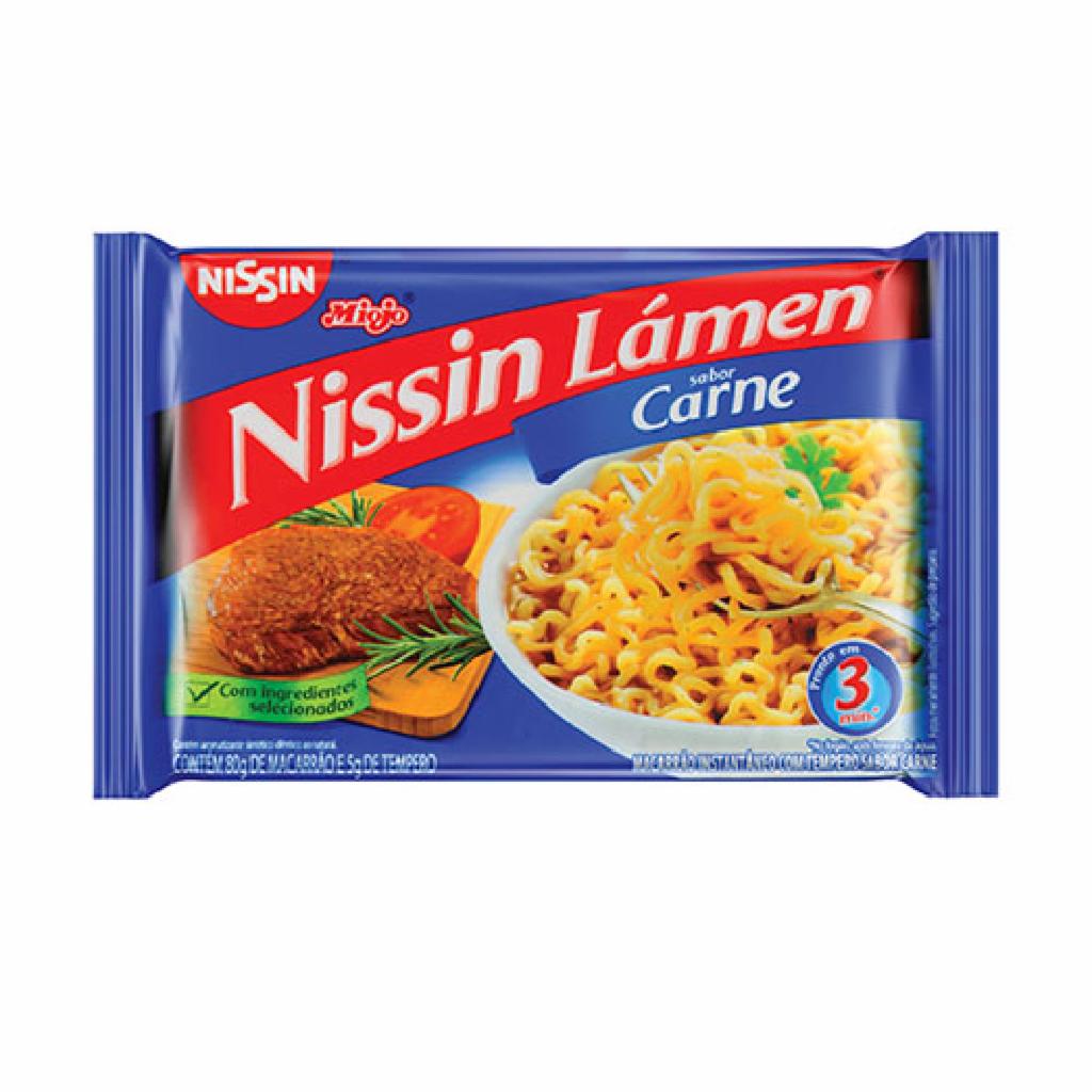 Nissin Macarr�o Inst. Carne 50x85g