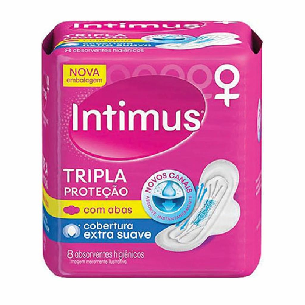 Intimus Gel Absorvente Normal C/abas Suave 6x10x8un