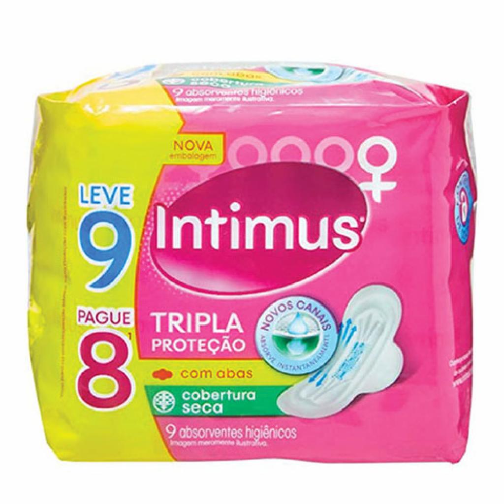 Intimus Gel Absorvente Normal C/abas Seca 6x10x8un