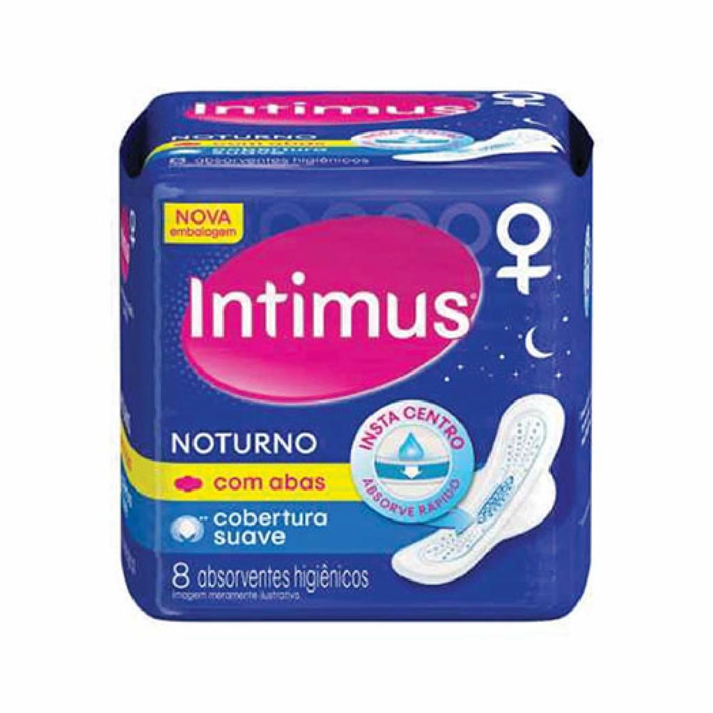 Intimus Gel Absorvente Noturno C/abas Suave 6x10x8un