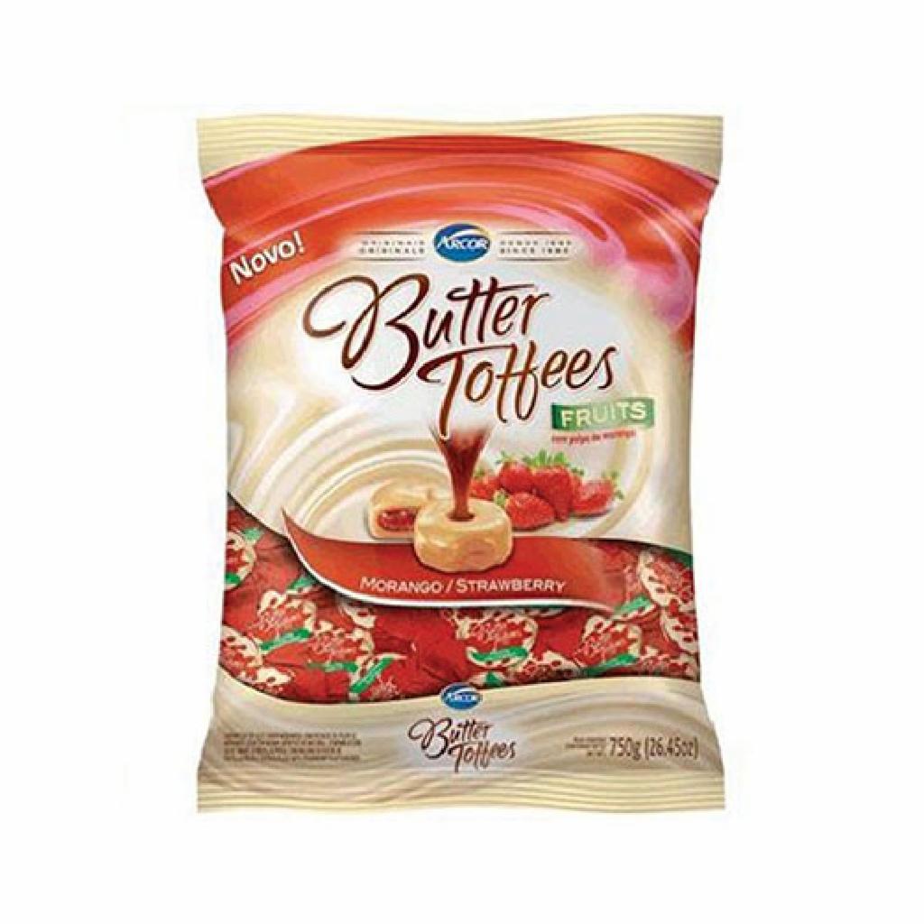 Arcor Butter Toffee Morango 15x1x600g