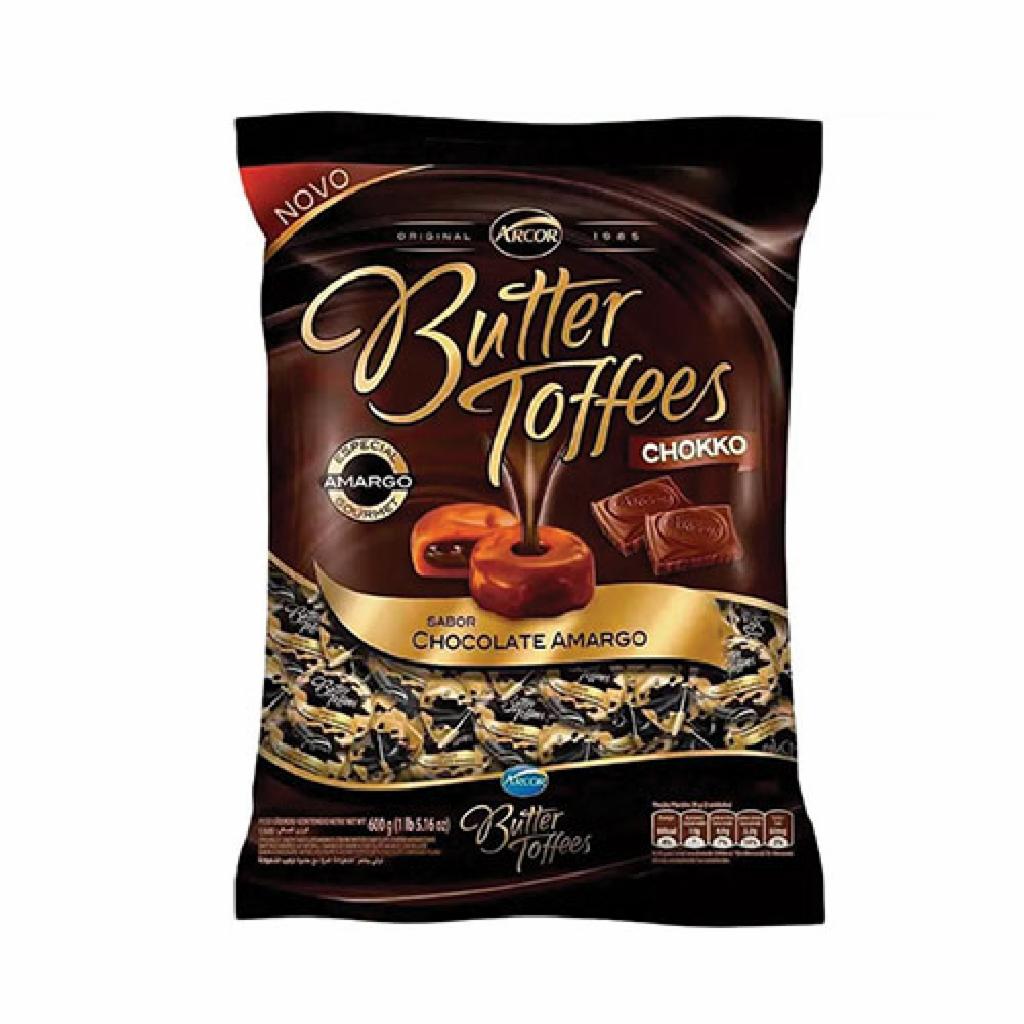 Arcor Butter Toffee Chokko Meio Amargo 15x1x600g