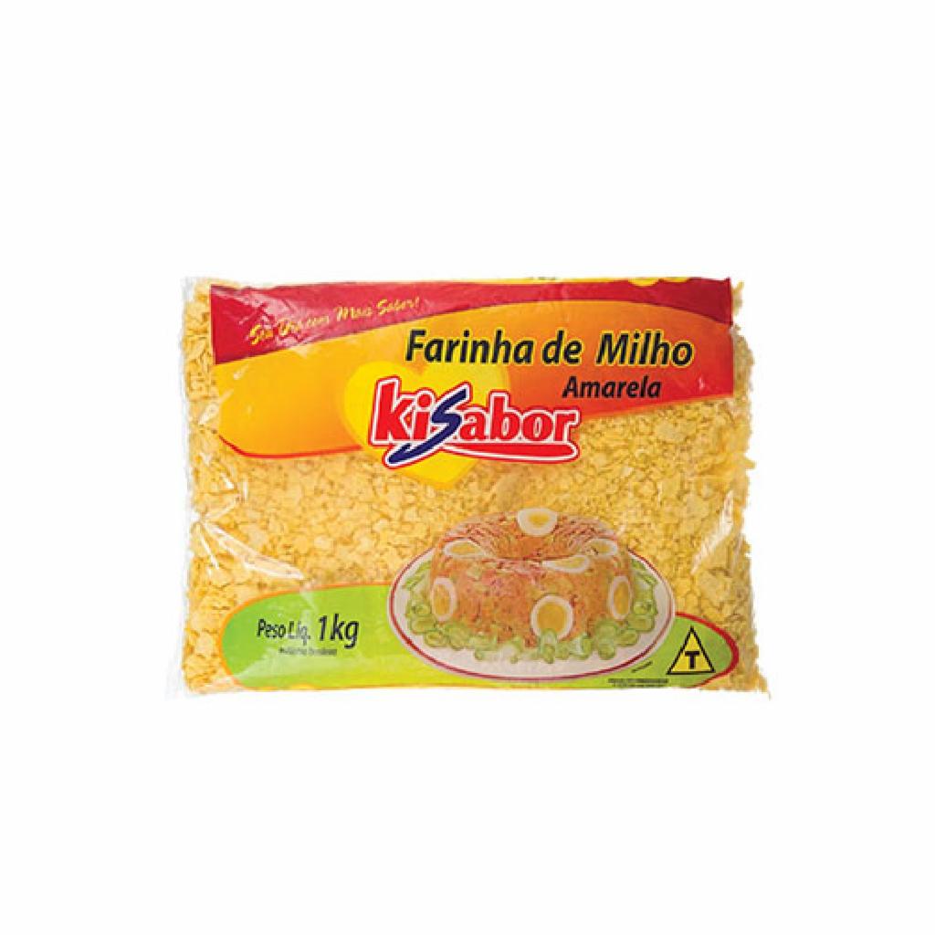 Kisabor Farinha de Milho Amarela 12x500g