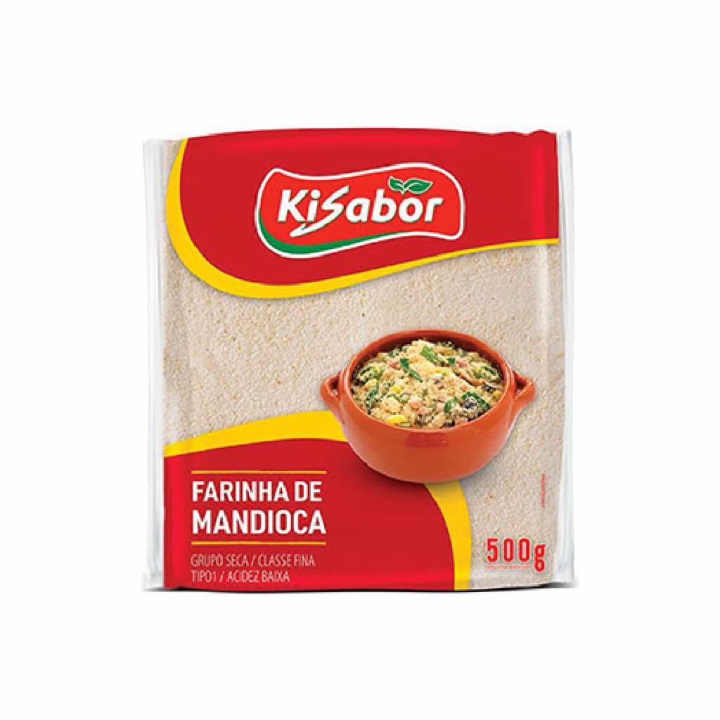 Kisabor Farinha Mandioca Crua Fina 12x500g