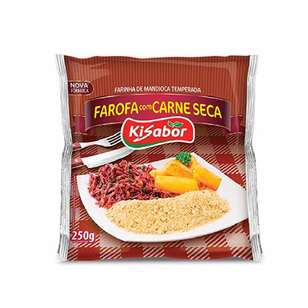 Kisabor Farofa Carne Seca 12x250g