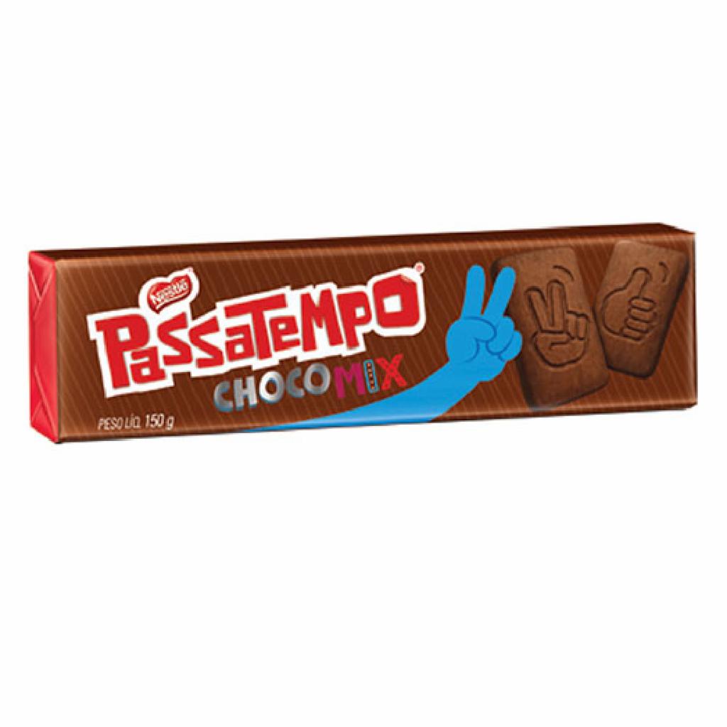 Nestle Bisc. Passatempo Choco Mix S/ Recheio 54x150g