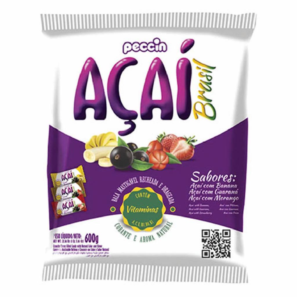 Peccin Bala Mast. Acai 8x1x600g