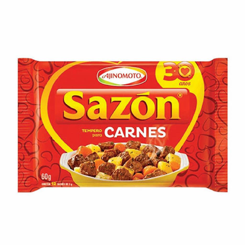 Sazon Tempero Carnes - Vermelho 4x12x60g