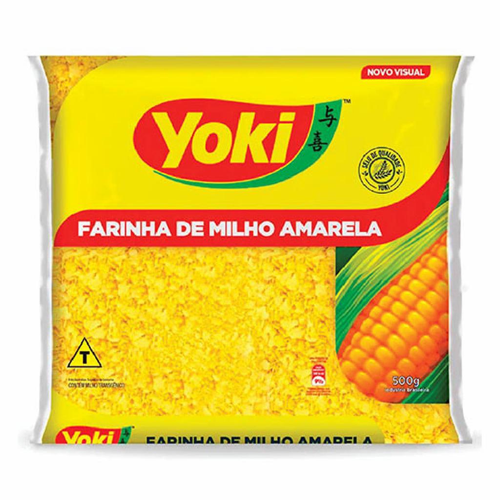 Yoki Farinha de Milho Amarela 12x500g