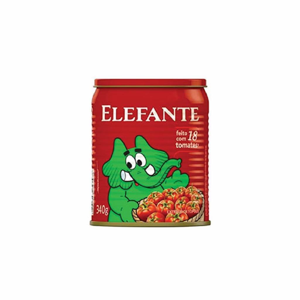 Elefante Extrato Tomate Lata 24x340g