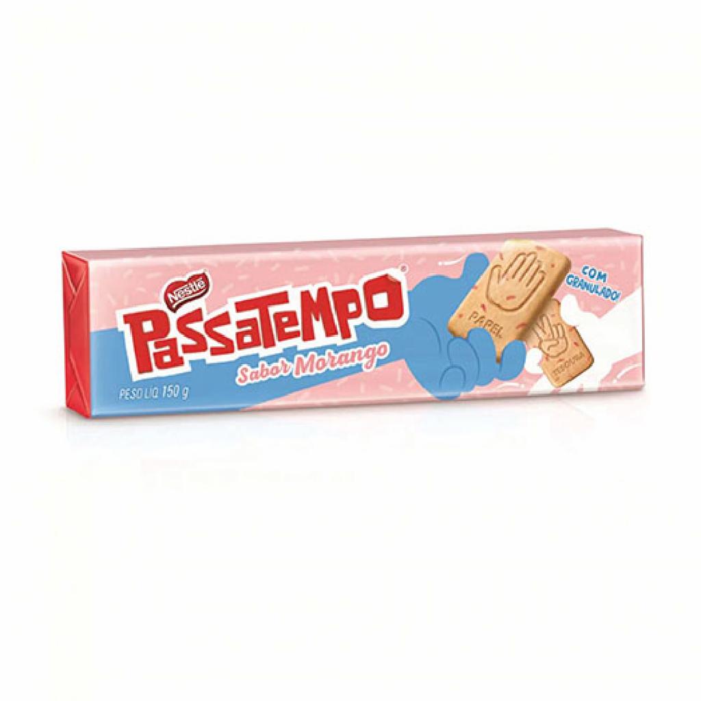 Nestle Bisc. Passatempo Morango S/ Recheio 54x150g