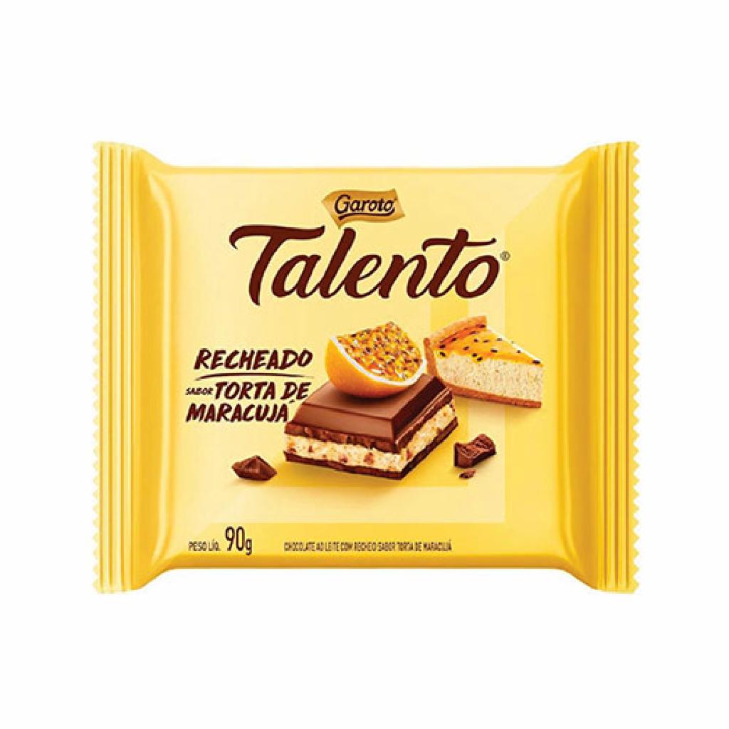 Garoto Choc. Talento Rech. Torta Maracuja 8x12x90g