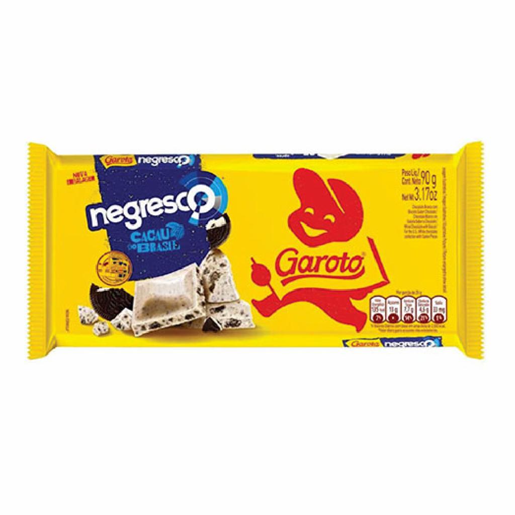 Garoto Choc. Barra Branco e Negresco 4x16x80g