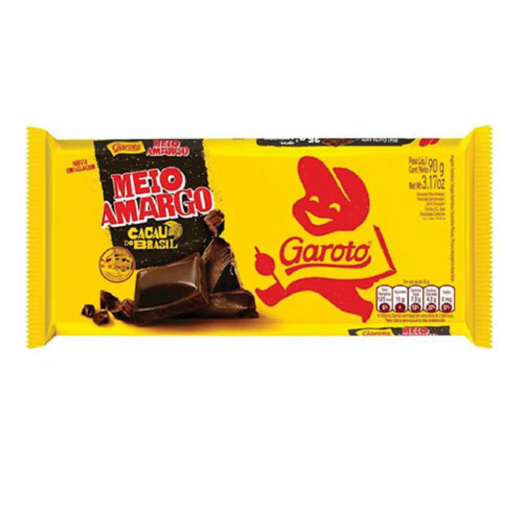 Garoto Choc. Barra Meio Amargo 4x16x80g