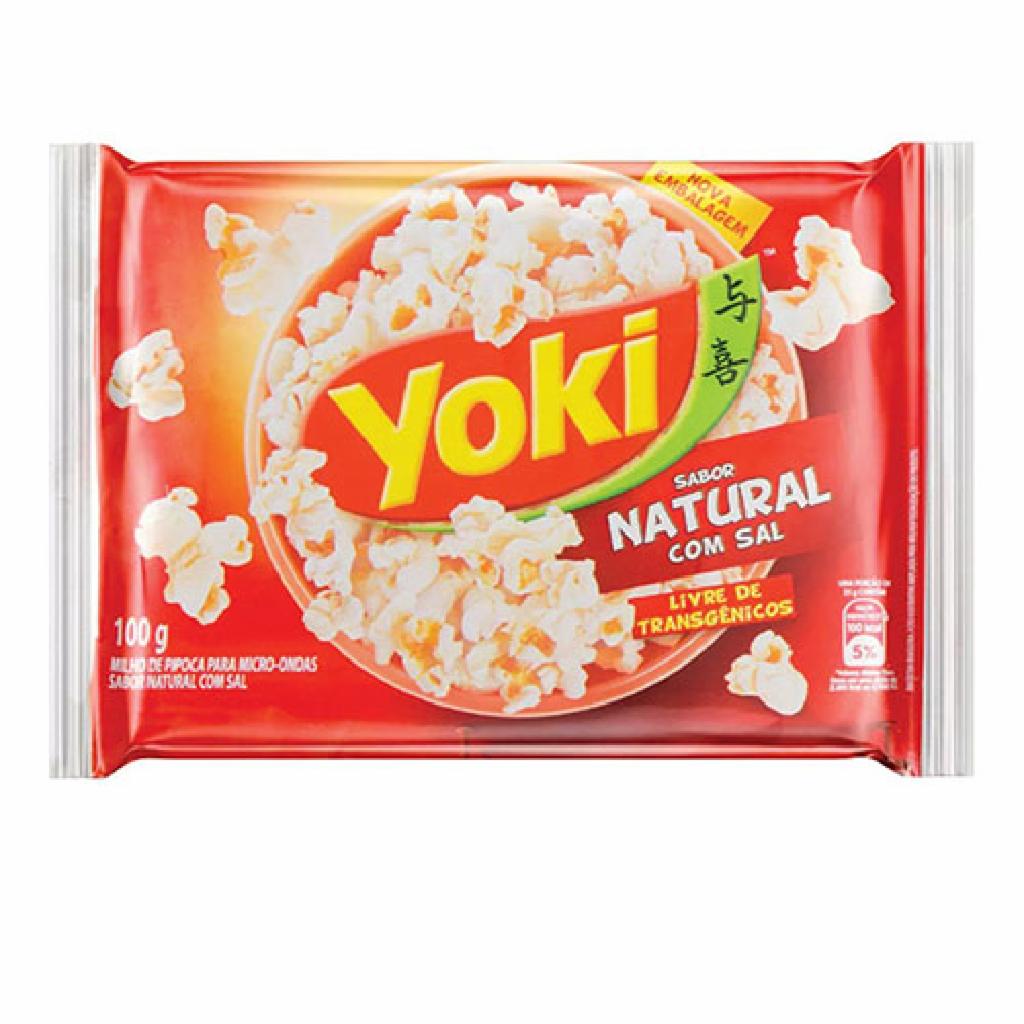 Yoki Pipoca Nat. Com Sal 36x100g