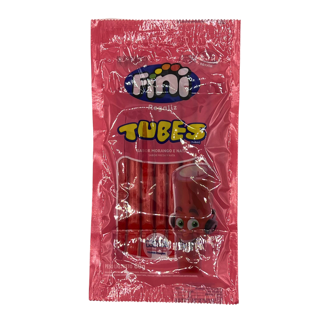 Fini Bala Tubes Morango 12x80g